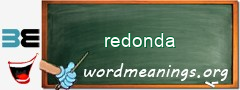 WordMeaning blackboard for redonda